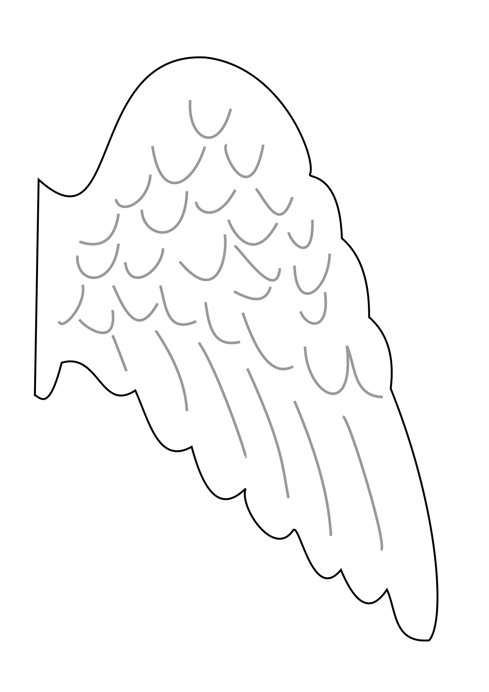Angel wing Drawing Clip art.