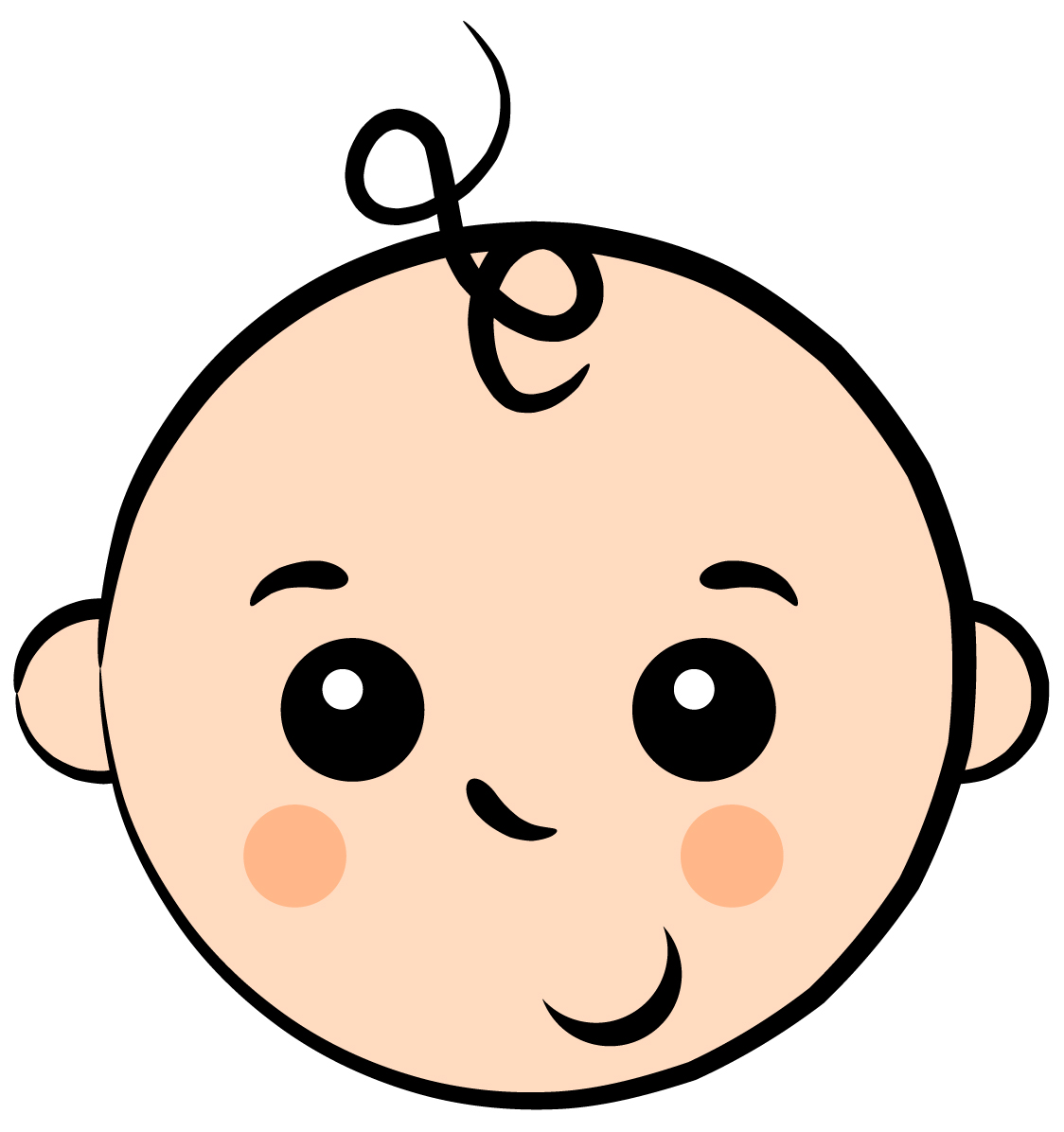 Baby Faces Clipart.