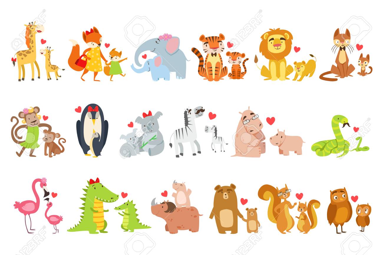 baby animals and their mothers clipart 20 free Cliparts | Download