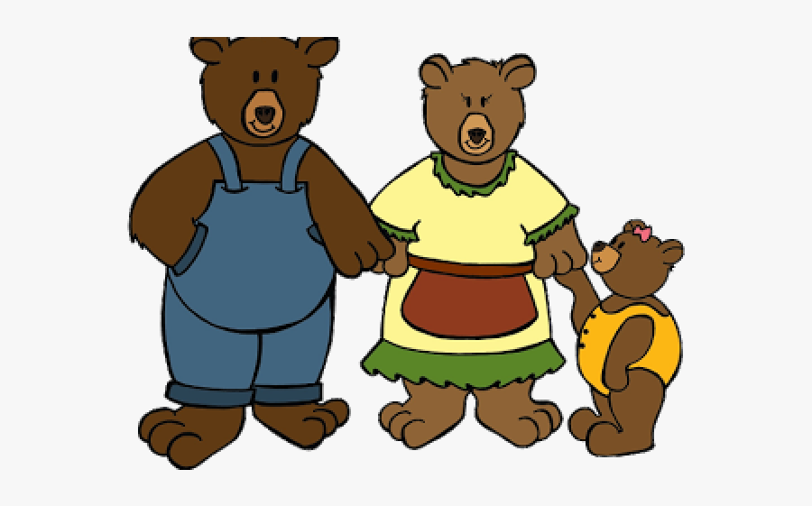 3 Bears Cartoon Goldilocks , Free Transparent Clipart.