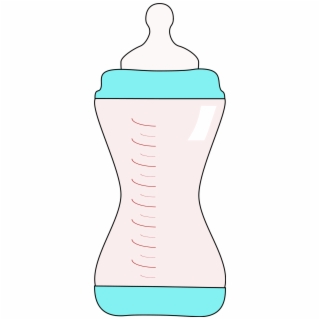 Baby Girl Bottle Clipart.
