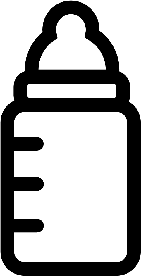 Baby Bottle Clipart Black And White.