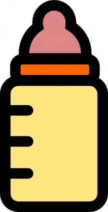 Baby Bottle Icon clip art Clipart Graphic.