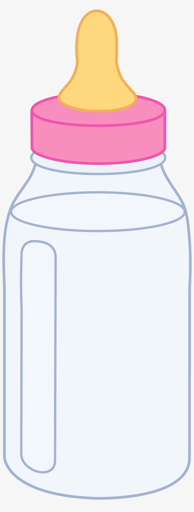 Pink Baby Bottle Clipart.