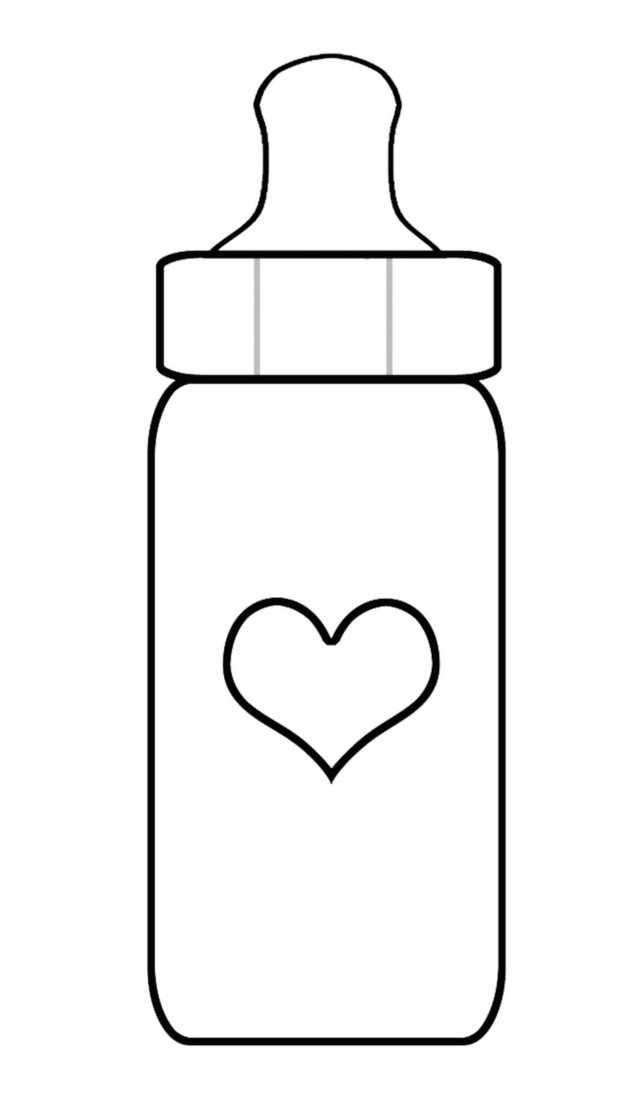 Baby Fles Kleurplaat Coloring Page Feeding Bottle Free Printable My