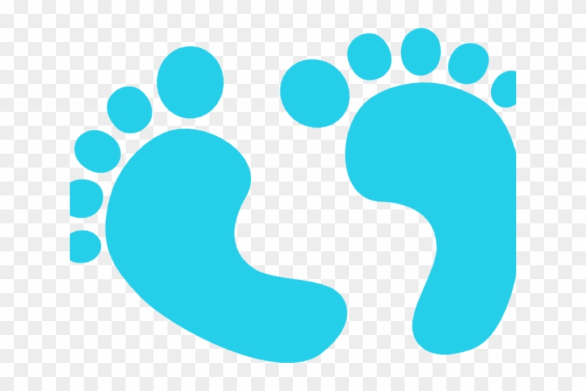 Footprints Clipart Baby Boy.