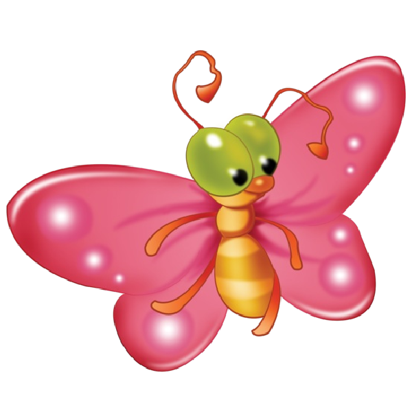 Baby Butterfly Cartoon Clip Art Pictures.All Butterfly Are Om A.