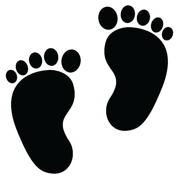 281 Baby Footprint free clipart.