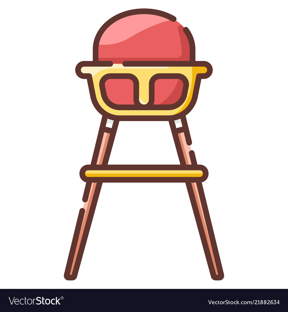 Baby high chair linecolor.