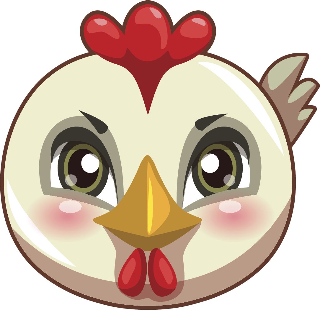 Amazon.com: Cute Baby Bird Chick Face Cartoon Emoji Vinyl.
