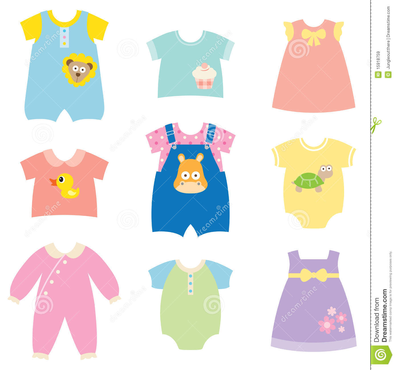 Baby Clothes Clipart.