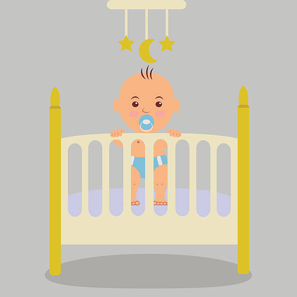 Best Baby Crib Illustrations, Royalty.