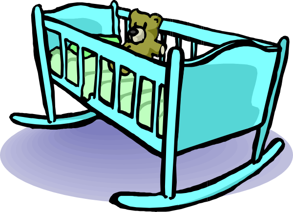 Baby Crib Clipart.