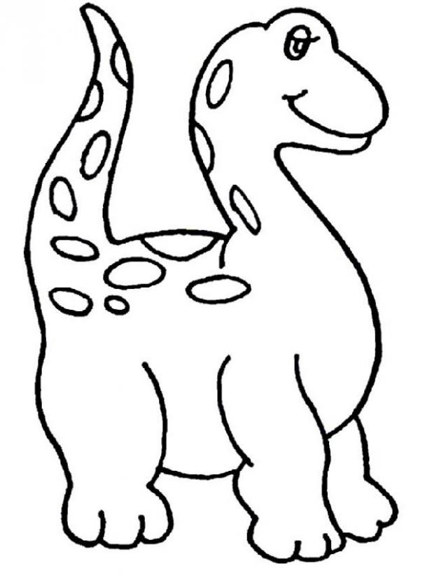 Baby Dinosaur Clipart Black And White.