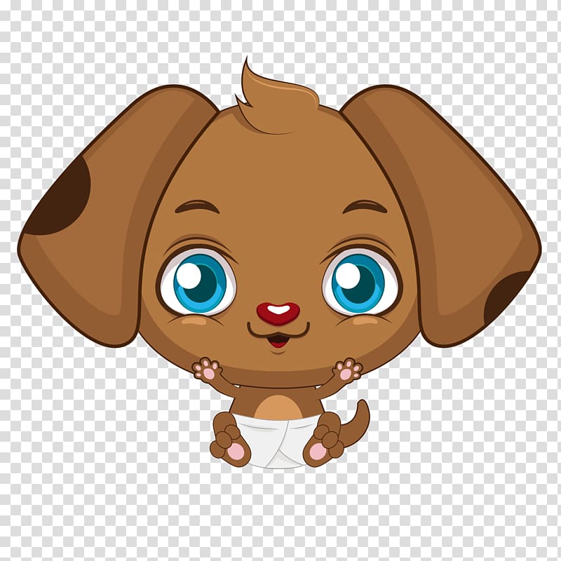 Puppy Dog Cuteness Illustration, dog baby transparent.