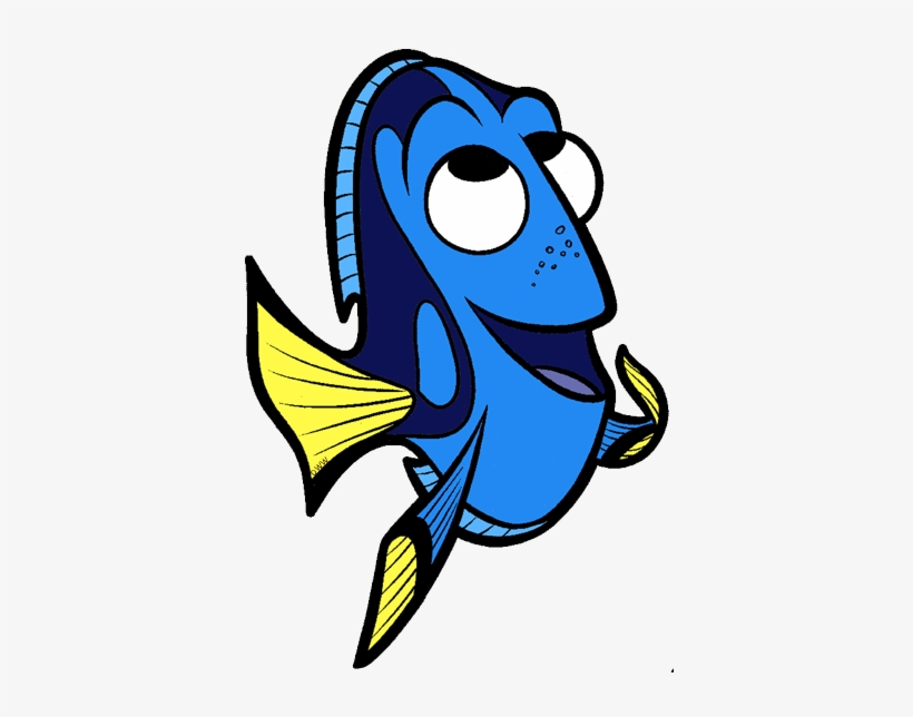 Vector Black And White Download Baby Dory Clipart.