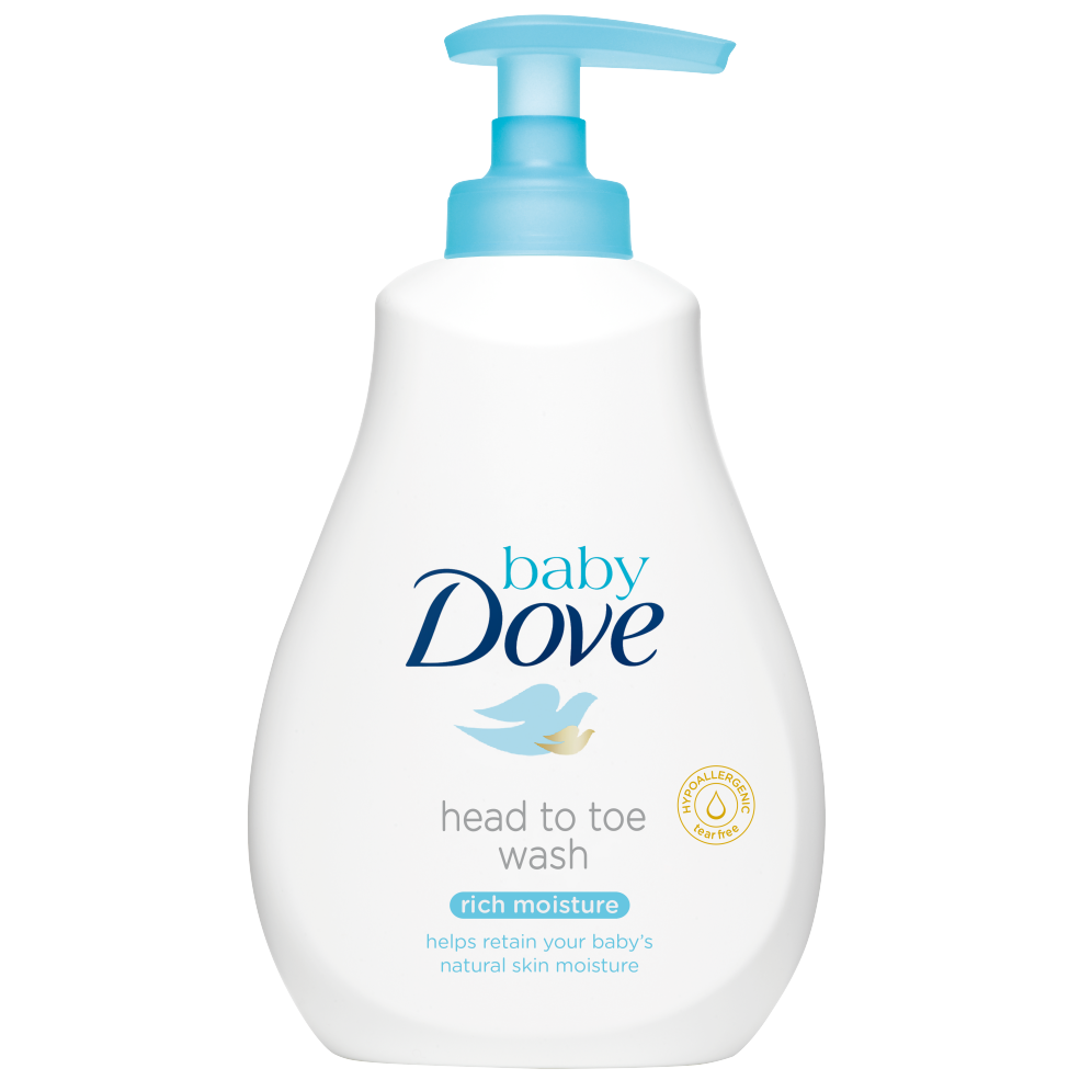 Baby Dove Rich Moisture Baby Shampoo.