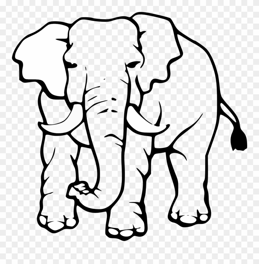 Attractive Ideas Elephant Clipart Color Pages Baby.