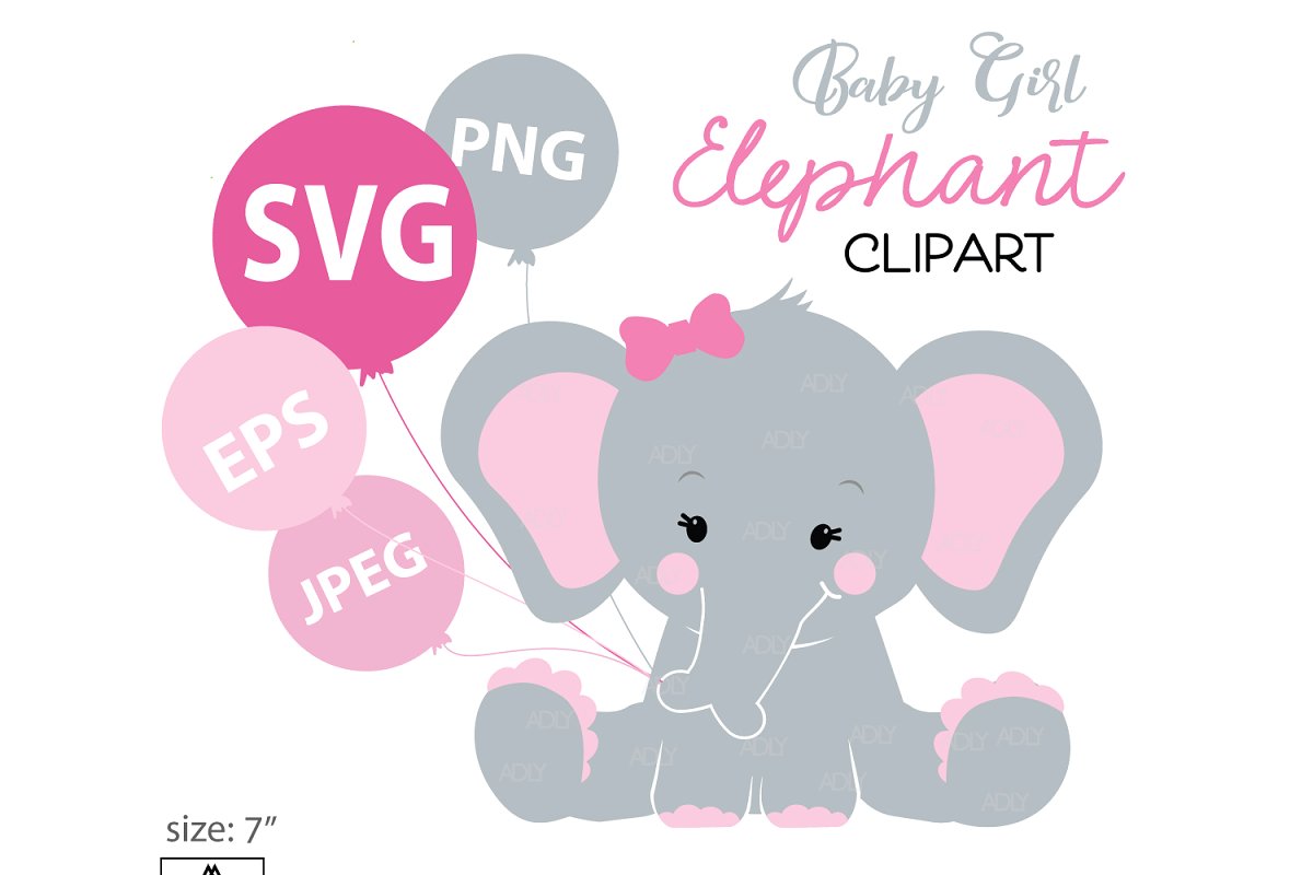 baby elephant clipart pink 20 free Cliparts | Download images on