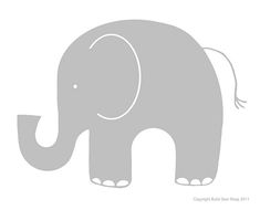 Silhouette Elephant Clip Art.