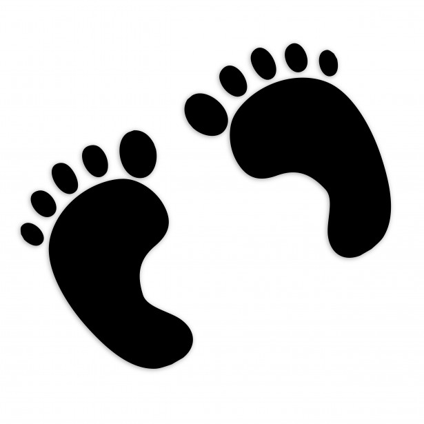 Baby Footprints Clipart.
