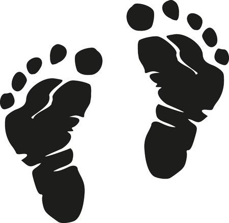 baby feet clipart black and white 20 free Cliparts ...