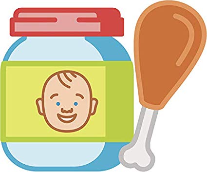 Amazon.com: Cute Simple Baby Food Jar Cartoon Vinyl Sticker.
