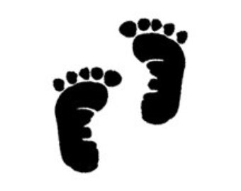 baby clipart footprints.