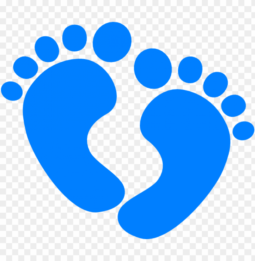 royalty free download blue baby footprints clipart.