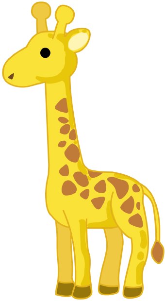 Baby giraffe clip art.