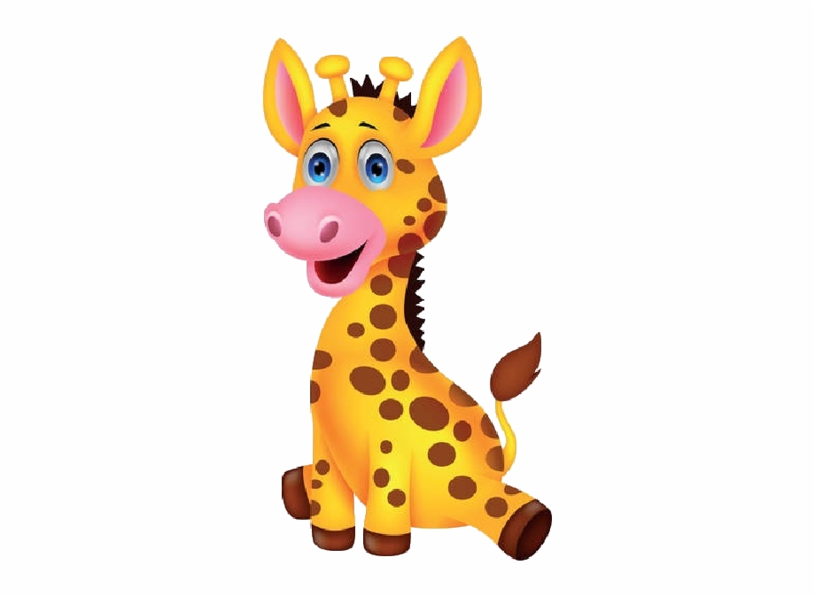 Download Free png Baby Giraffe Cartoon.