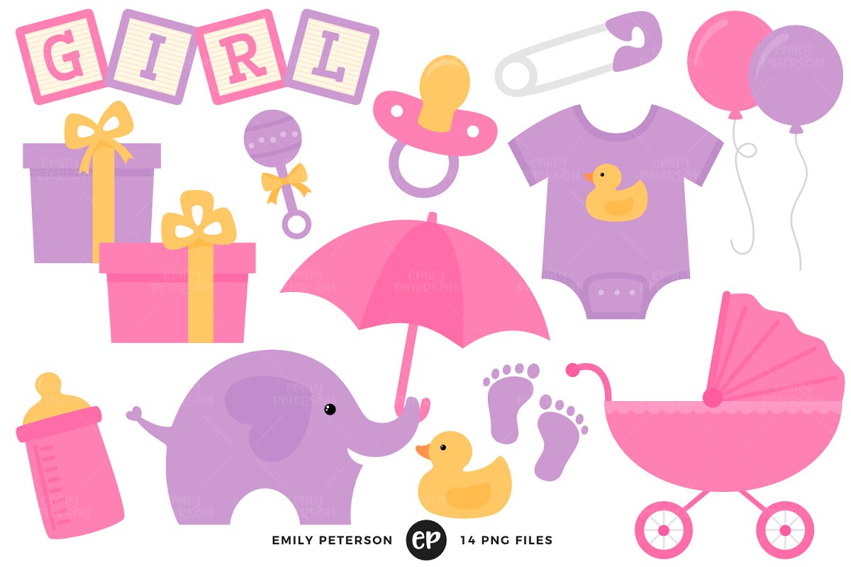 baby girl baby shower clip art 20 free Cliparts Download images on