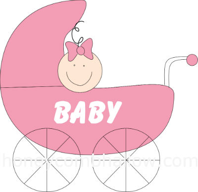 New Baby Girl Clipart.