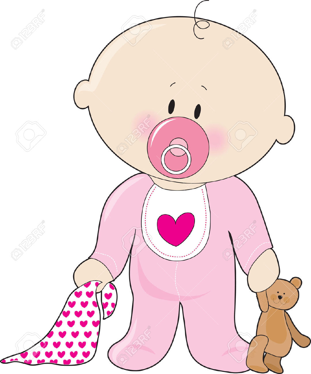 Baby clipart girl 2 » Clipart Station.