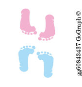 Baby Footprints Clip Art.
