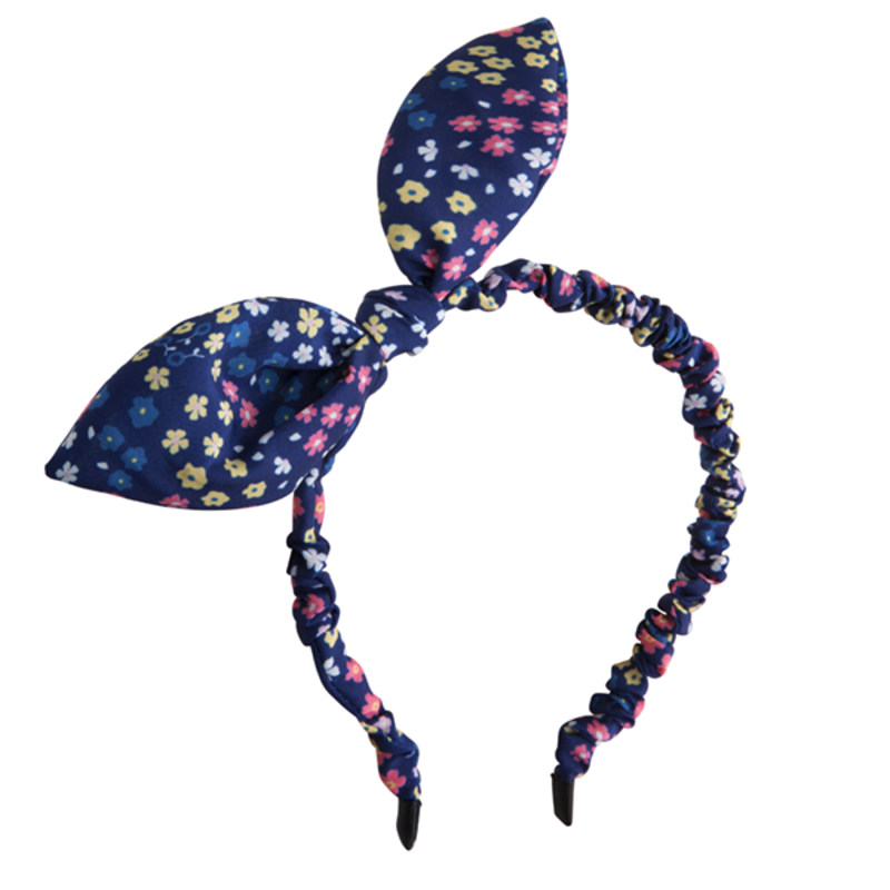 Blue bow rigid hairband for girl hanami para baby girl (6.