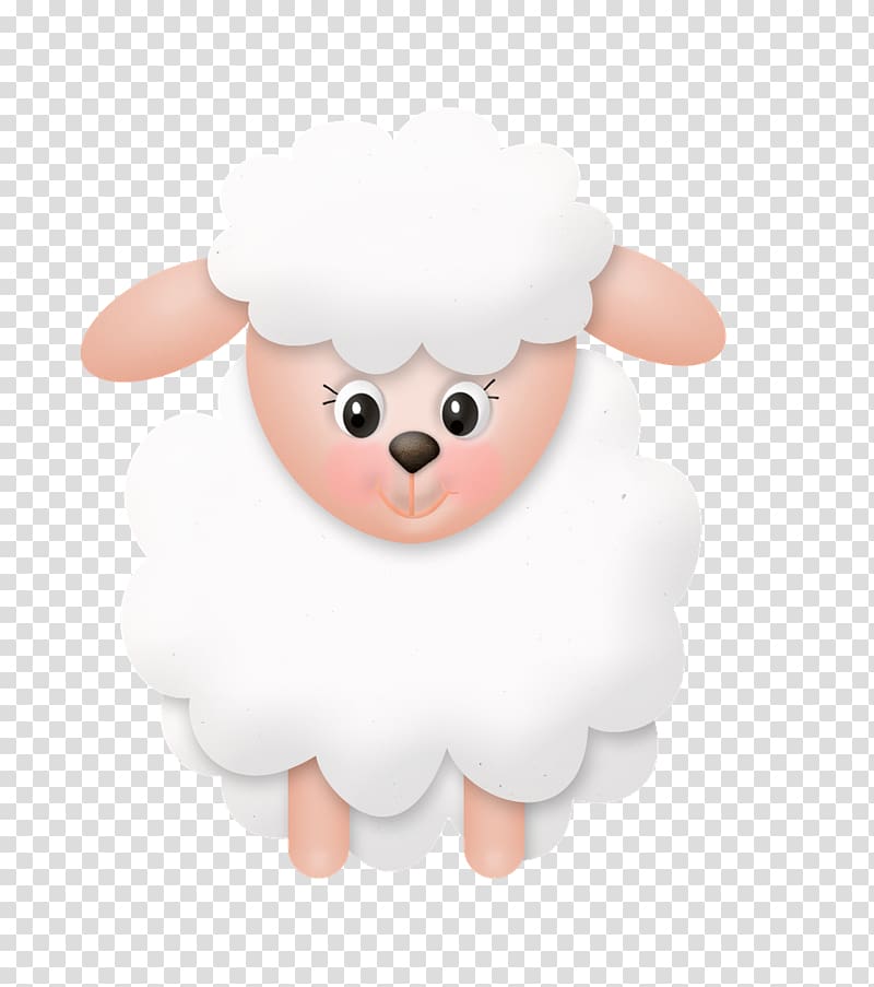 White lamb , The Little Prince Sheep Paper Princess, newborn.