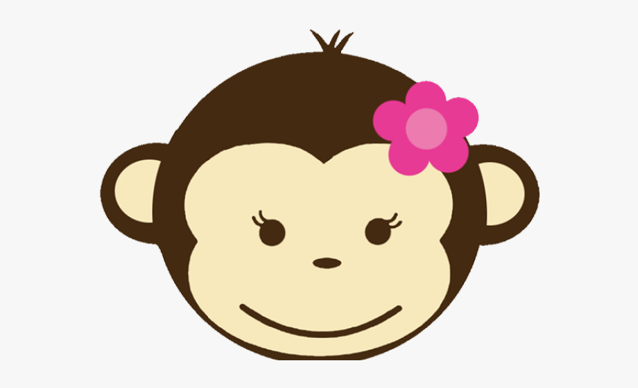 Cute Baby Girl Monkey Clip Art