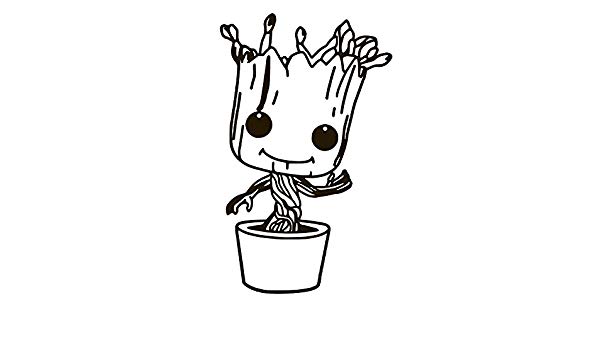 Download baby groot clipart black and white 10 free Cliparts ...