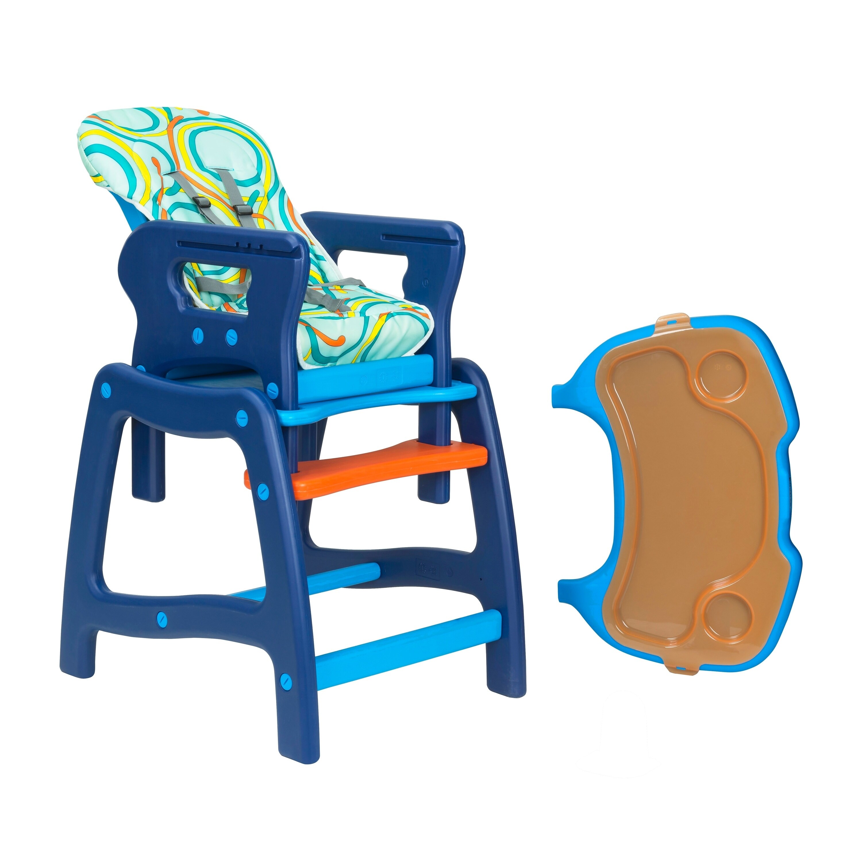 Badger Basket Envee Baby High Chair with Playtable Conversion.