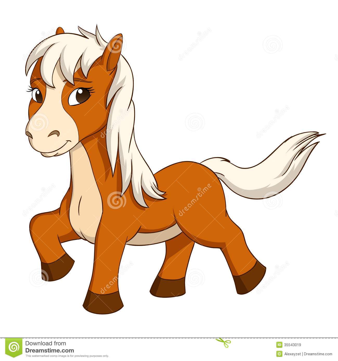 Cute Baby Horse Clipart.