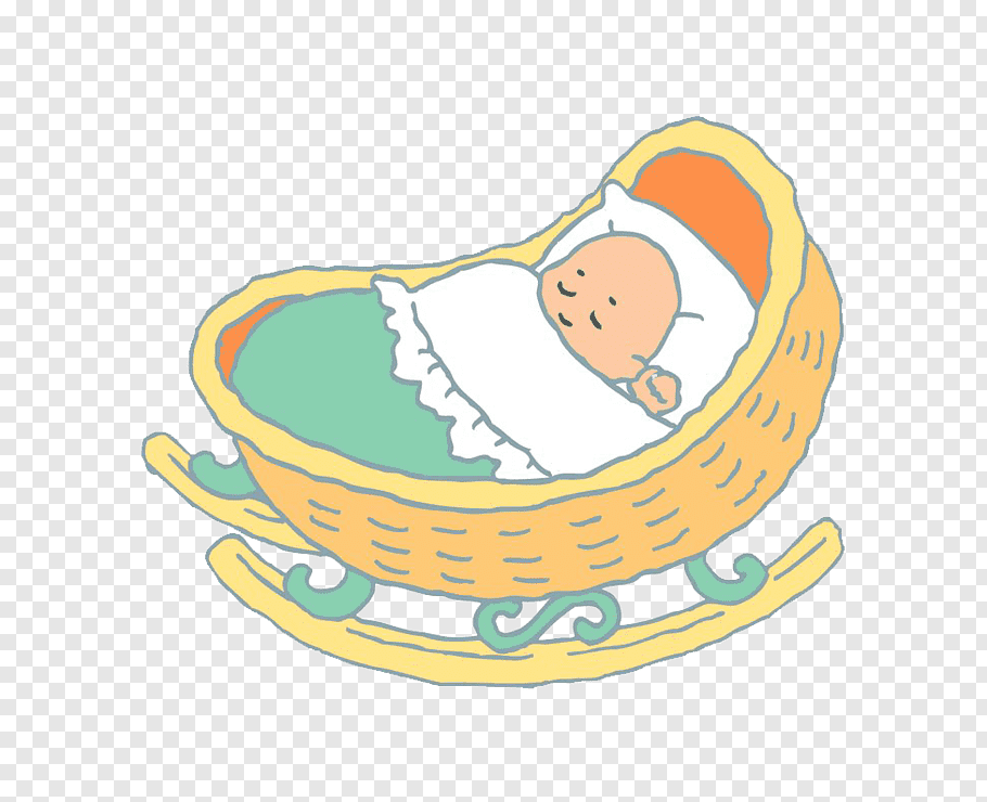 Baby, Infant, Child, Cradle, Suminoeku Osaka, Cartoon, Baby.