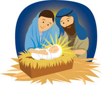 1174 Baby Jesus free clipart.
