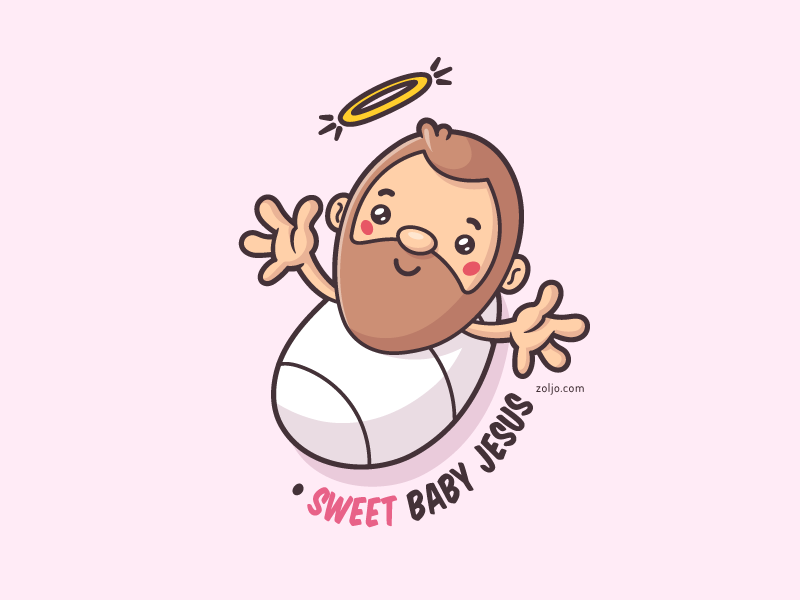 Sweet Baby Jesus by Zoran Milic on Dribbble.