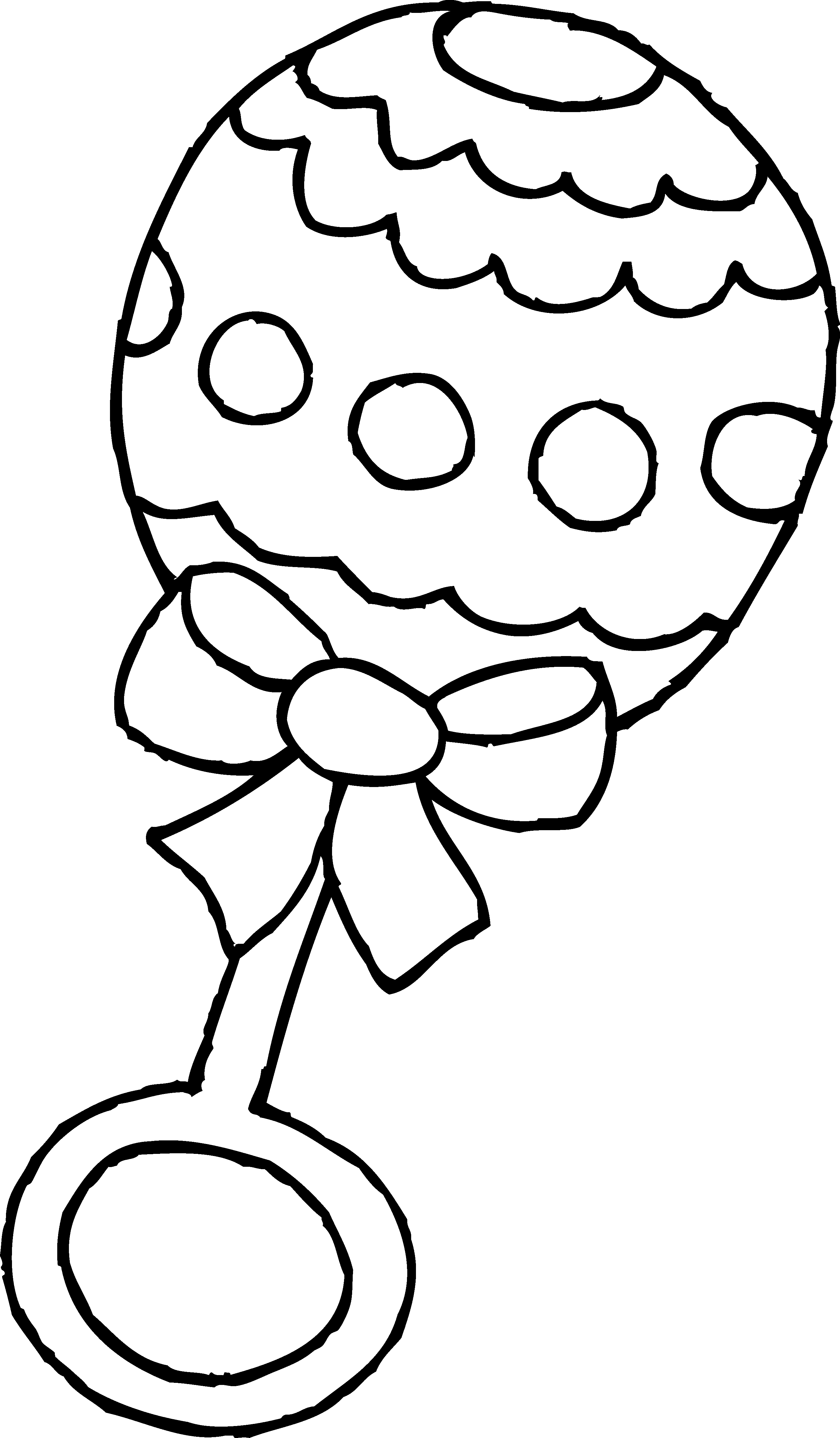 Baby Rattle Clip Art Black and White.