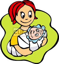 Mummy And Baby Clipart.