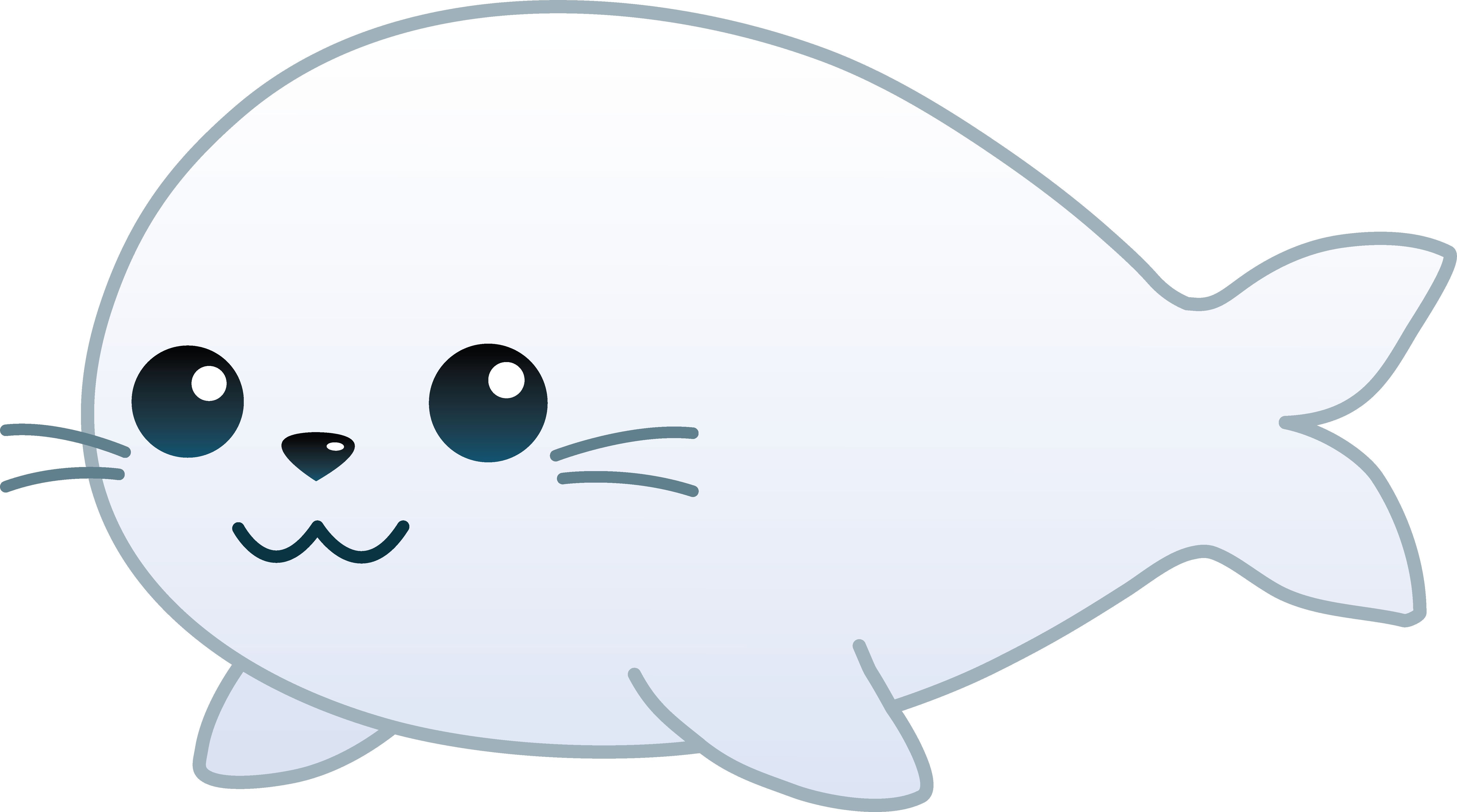 Cute White Baby Seal.