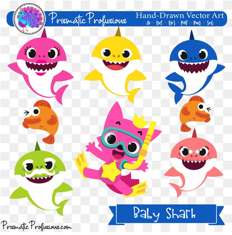 Free Free 333 Baby Shark Characters Svg SVG PNG EPS DXF File