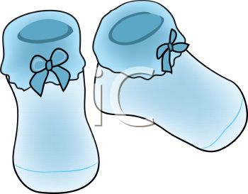 Baby Shoes Clipart.