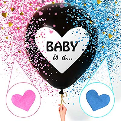 Sweet Baby Co. Jumbo 36 Inch Baby Gender Reveal Balloon.